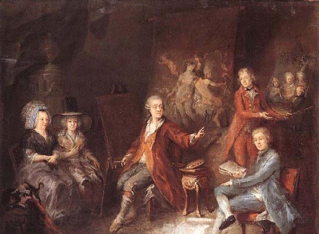 Martin Johann Schmidt The Painter and his Family Spain oil painting art